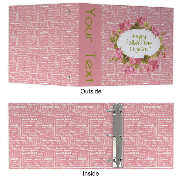 Mother's Day 3 Ring Binders - Full Wrap - 3" - APPROVAL