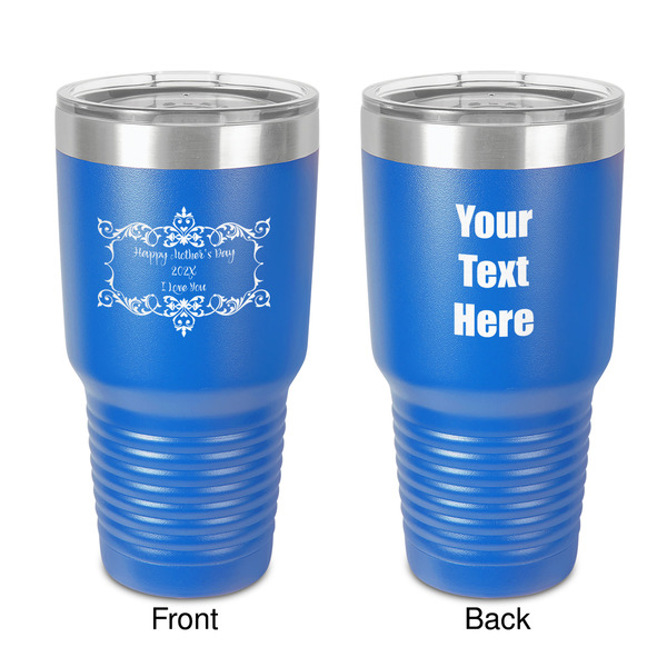 Custom Mother's Day 30 oz Stainless Steel Tumbler - Royal Blue - Double-Sided