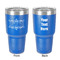 Mother's Day 30 oz Stainless Steel Ringneck Tumbler - Blue - Double Sided - Front & Back