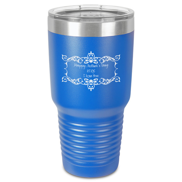 Custom Mother's Day 30 oz Stainless Steel Tumbler - Royal Blue - Single-Sided