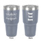 Mother's Day 30 oz Stainless Steel Ringneck Tumbler - Grey - Double Sided - Front & Back