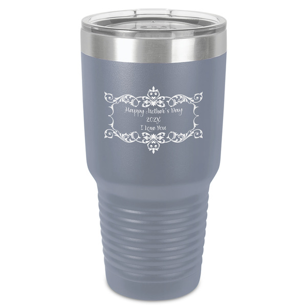 Custom Mother's Day 30 oz Stainless Steel Tumbler - Grey - Single-Sided