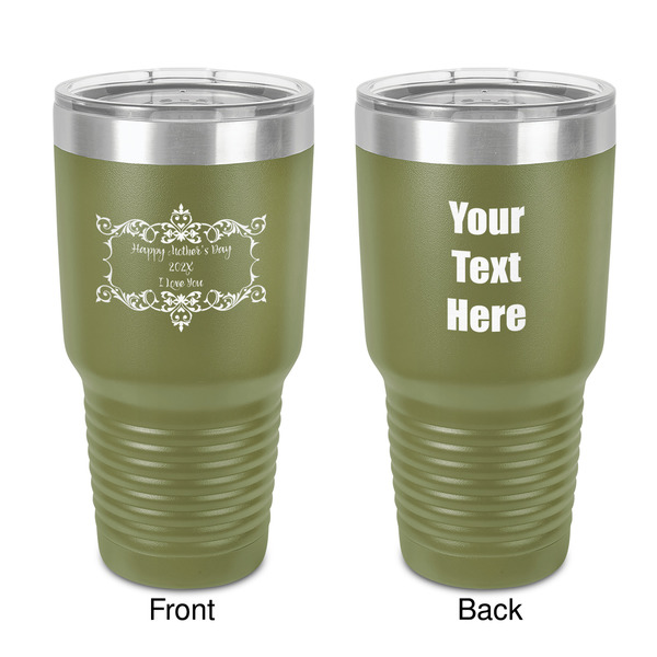 Custom Mother's Day 30 oz Stainless Steel Tumbler - Olive - Double-Sided