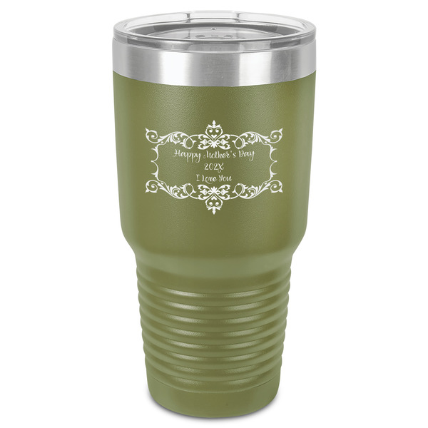Custom Mother's Day 30 oz Stainless Steel Tumbler - Olive - Single-Sided