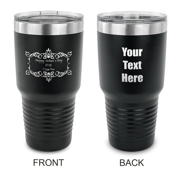 Custom Mother's Day 30 oz Stainless Steel Tumbler - Black - Double Sided