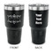 Mother's Day 30 oz Stainless Steel Ringneck Tumblers - Black - Double Sided - APPROVAL