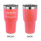 Mother's Day 30 oz Stainless Steel Ringneck Tumblers - Coral - Single Sided - APPROVAL