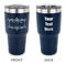 Mother's Day 30 oz Stainless Steel Ringneck Tumblers - Navy - Double Sided - APPROVAL