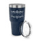 Mother's Day 30 oz Stainless Steel Ringneck Tumblers - Navy - LID OFF