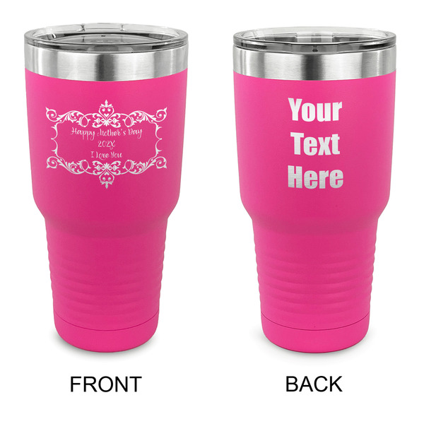 Custom Mother's Day 30 oz Stainless Steel Tumbler - Pink - Double Sided