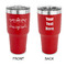 Mother's Day 30 oz Stainless Steel Ringneck Tumblers - Red - Double Sided - APPROVAL