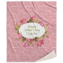 Mother's Day Sherpa Throw Blanket
