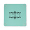 Mother's Day 6" x 6" Teal Leatherette Snap Up Tray - APPROVAL