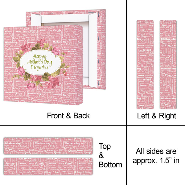 Mother's Day 8x8 - Canvas Print - Approval