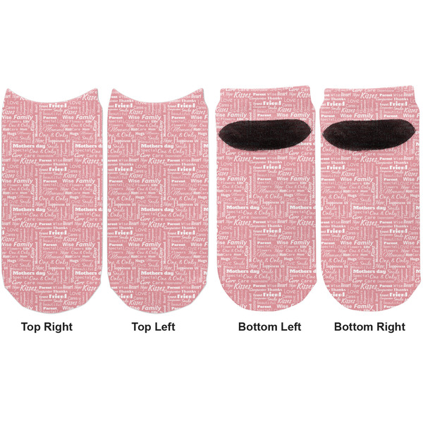 Mother's Day Adult Ankle Socks - Double Pair - Front and Back - Apvl