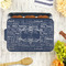 Mother's Day Aluminum Baking Pan - Navy Lid - LIFESTYLE