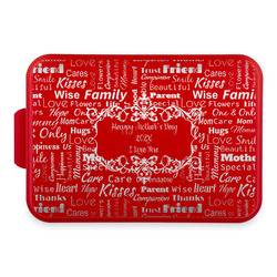 Mother's Day Aluminum Baking Pan with Red Lid