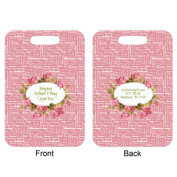 Mother's Day Aluminum Luggage Tag (Front + Back)