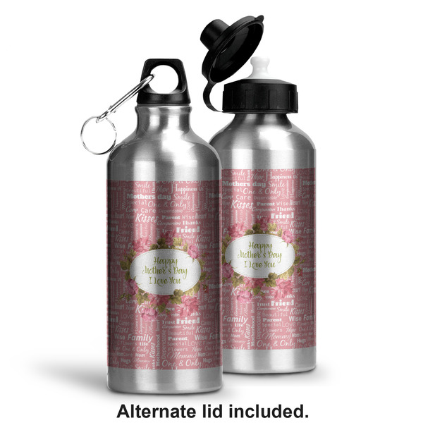 Mother's Day Aluminum Water Bottle - Alternate lid options