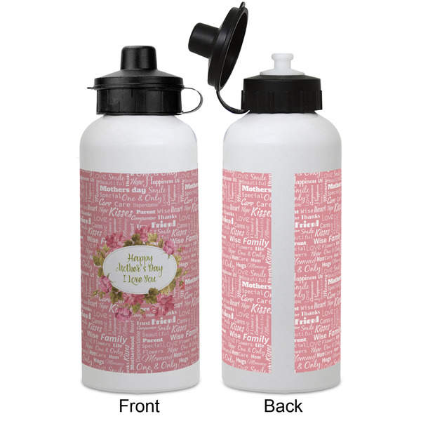 Mother's Day Aluminum Water Bottle - White APPROVAL