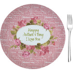 Mother's Day 8" Glass Appetizer / Dessert Plates - Single or Set
