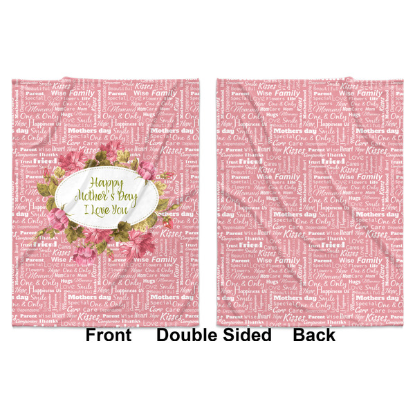 Mother's Day Baby Blanket (Double Sided - Printed Front and Back)