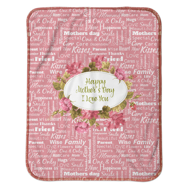 Mother's Day Baby Sherpa Blanket - Flat