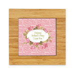Mother's Day Bamboo Trivet with Ceramic Tile Insert