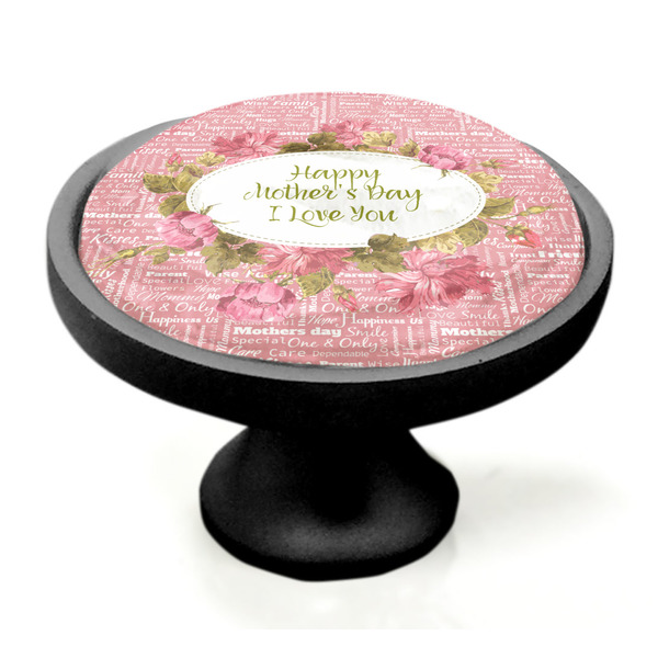 Mother's Day Black Custom Cabinet Knob (Side)
