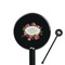 Mother's Day 5.5" Round Plastic Stir Sticks - Black - Single Sided