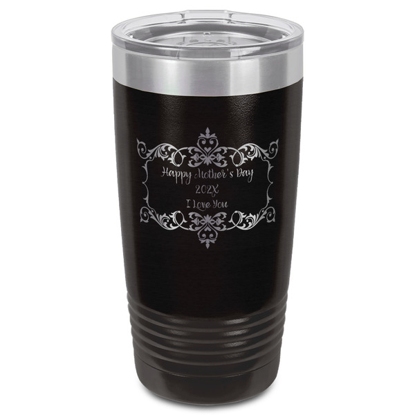 Mother's Day Black Polar Camel Tumbler - 20oz - Front