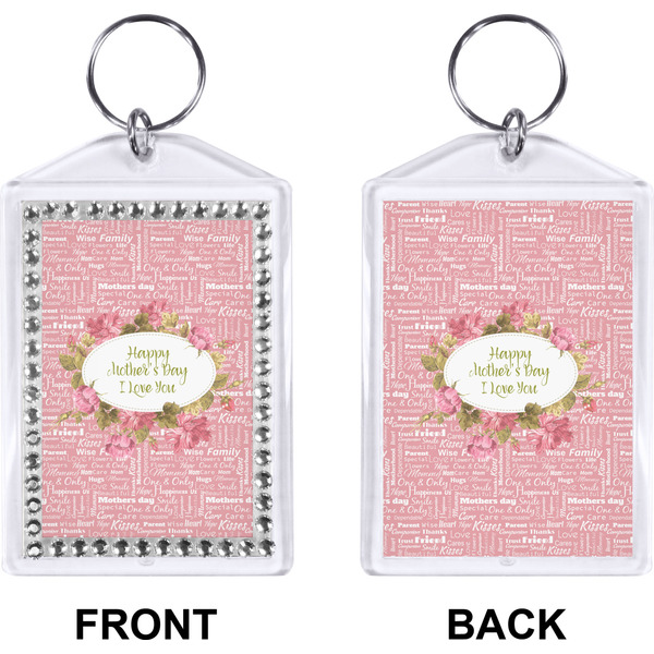 Mother's Day Bling Keychain (Front + Back)