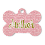 Mother's Day Bone Shaped Dog ID Tag - Large