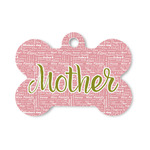 Mother's Day Bone Shaped Dog ID Tag - Small