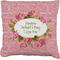 Mother's Day Faux-Linen Throw Pillow 18"