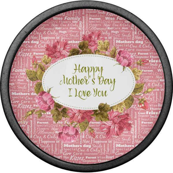 Mother's Day Cabinet Knob - Black - Front
