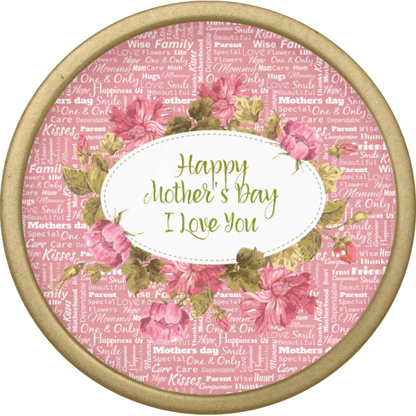 Mother's Day Cabinet Knob - Gold - Front