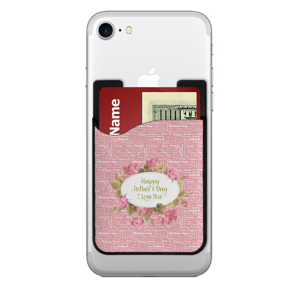 Custom Mother's Day 2-in-1 Cell Phone Credit Card Holder & Screen Cleaner