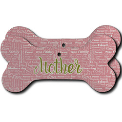 Mother's Day Ceramic Dog Ornament - Front & Back
