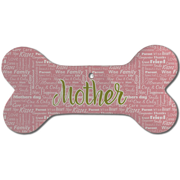 Custom Mother's Day Ceramic Dog Ornament - Front