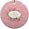 Mother's Day Ceramic Flat Ornament - Circle (Front)