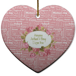 Mother's Day Heart Ceramic Ornament