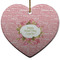 Mother's Day Ceramic Flat Ornament - Heart (Front)