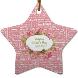 Mother's Day Star Ceramic Ornament