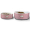 Mother's Day Ceramic Dog Bowls - Size Comparison