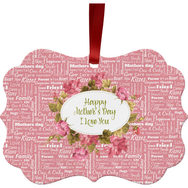 Custom Mother's Day Metal Frame Ornament - Double Sided