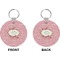 Mother's Day Circle Keychain (Front + Back)