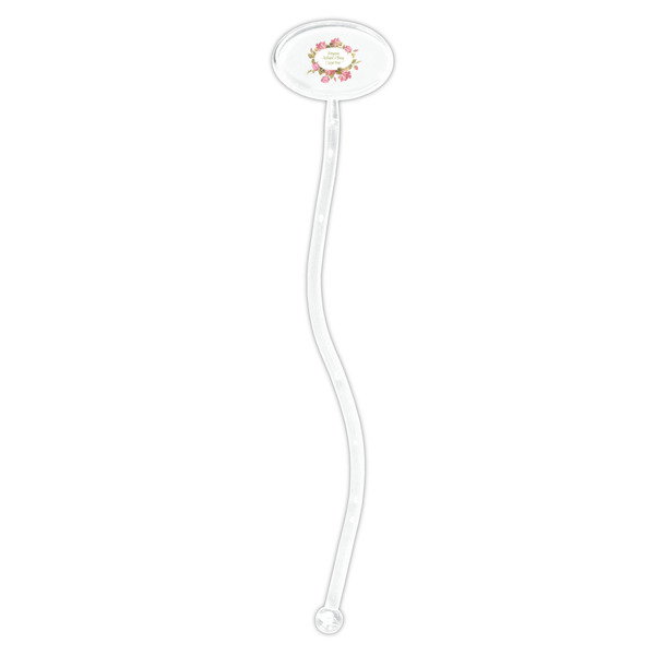 Mother's Day Clear Plastic 7" Stir Stick - Oval - Single Stick