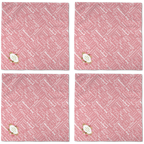 Mother's Day Cloth Napkins - Personalized Dinner (APPROVAL) Set of 4
