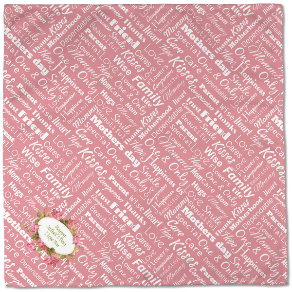 Mother's Day Cloth Napkins - Personalized Dinner (Full Open)